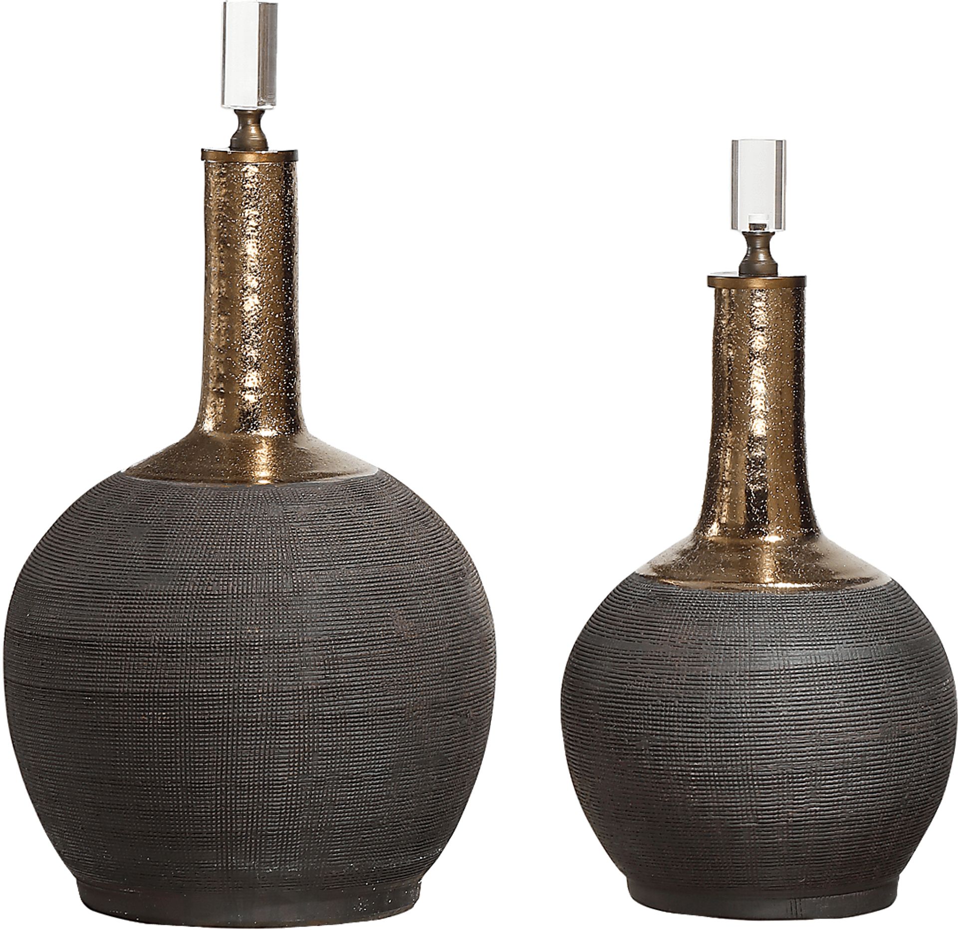Mossleigh Black Bottle, Set of 2 - Image 1