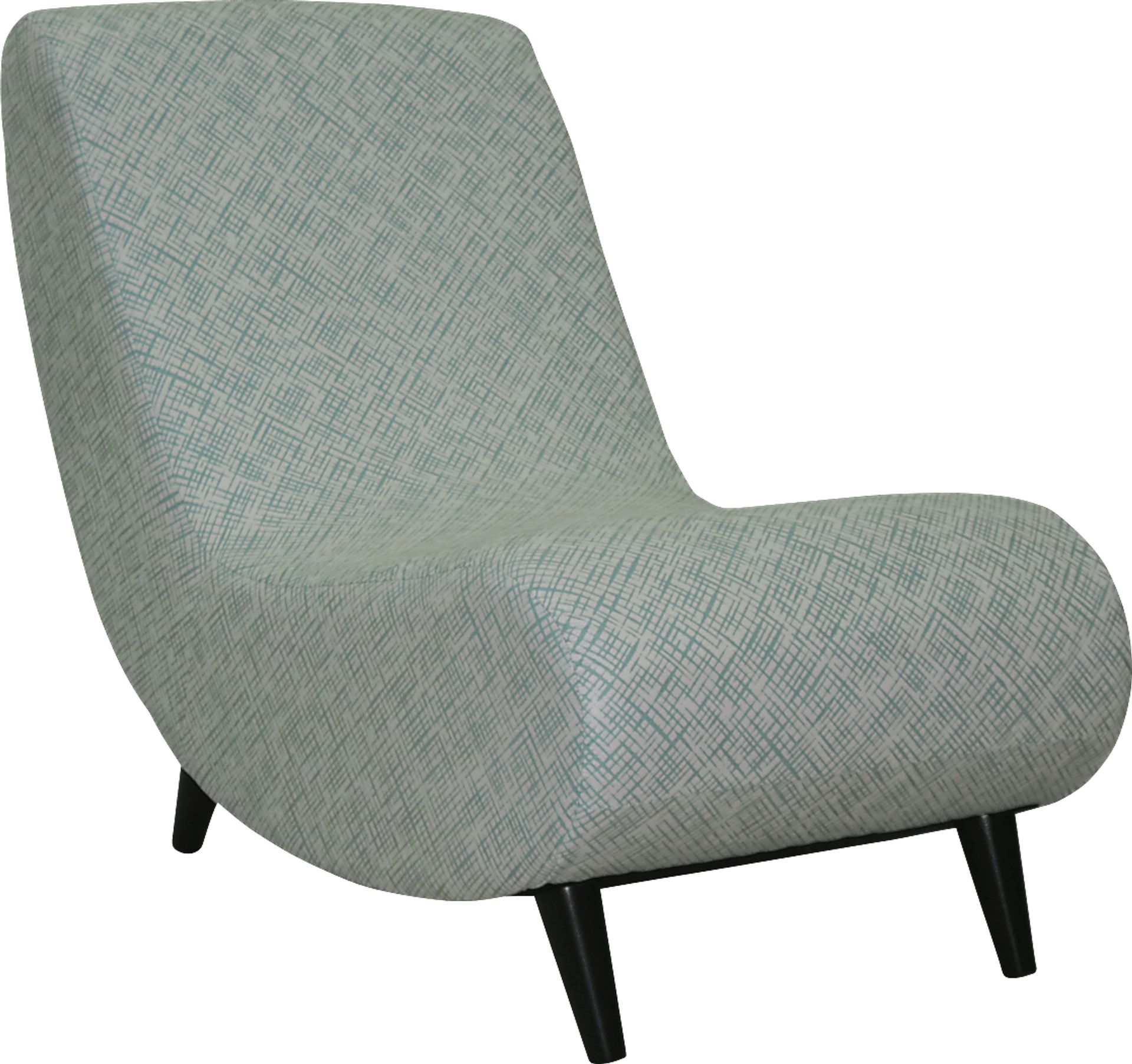 Mostly Mod Aqua Lounge Chair - Image 1