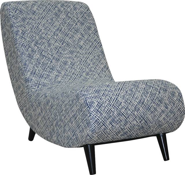 Mostly Mod Blue Lounge Chair - Thumbnail - Image 1