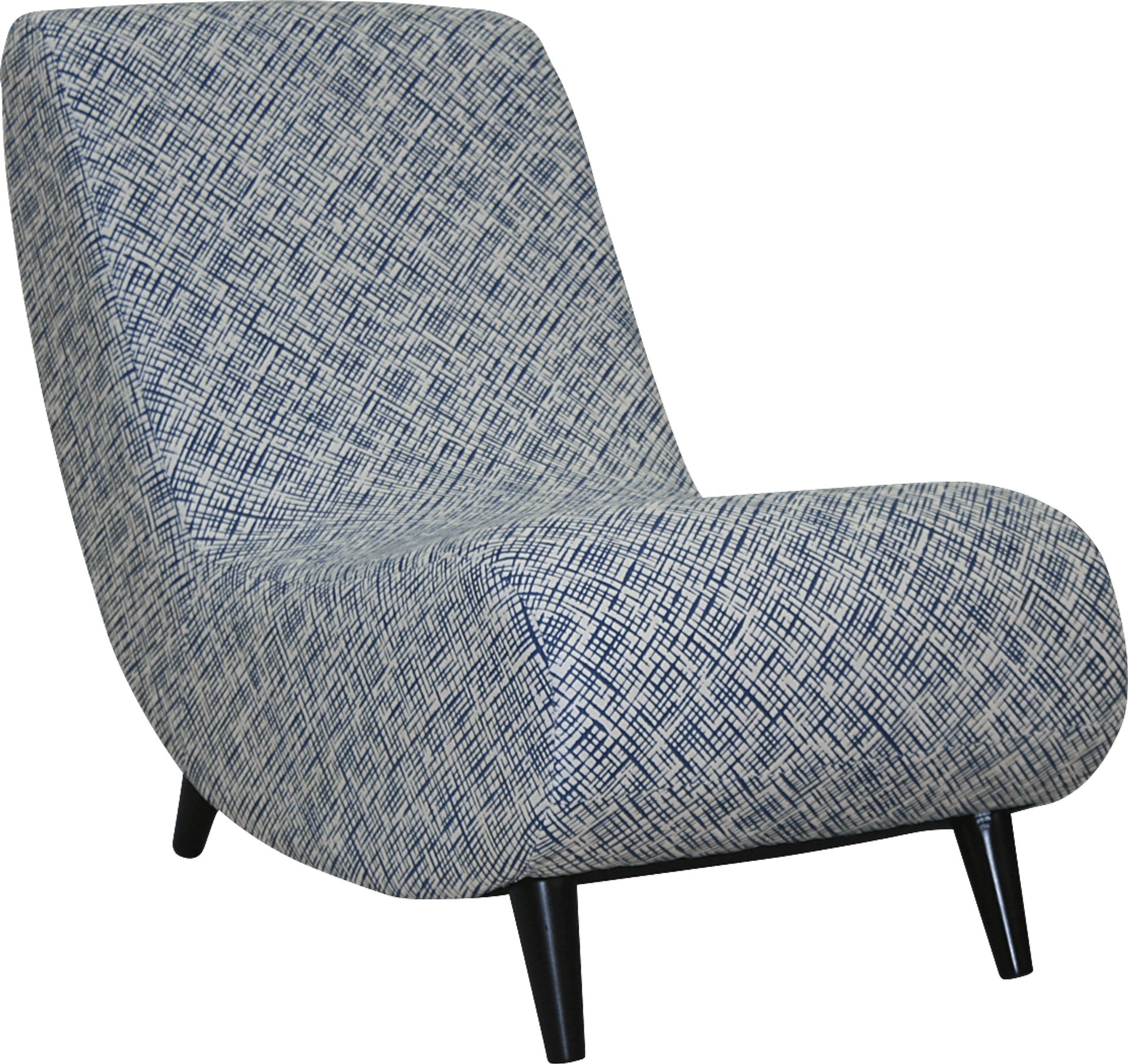 Mostly Mod Blue Lounge Chair - Image 1