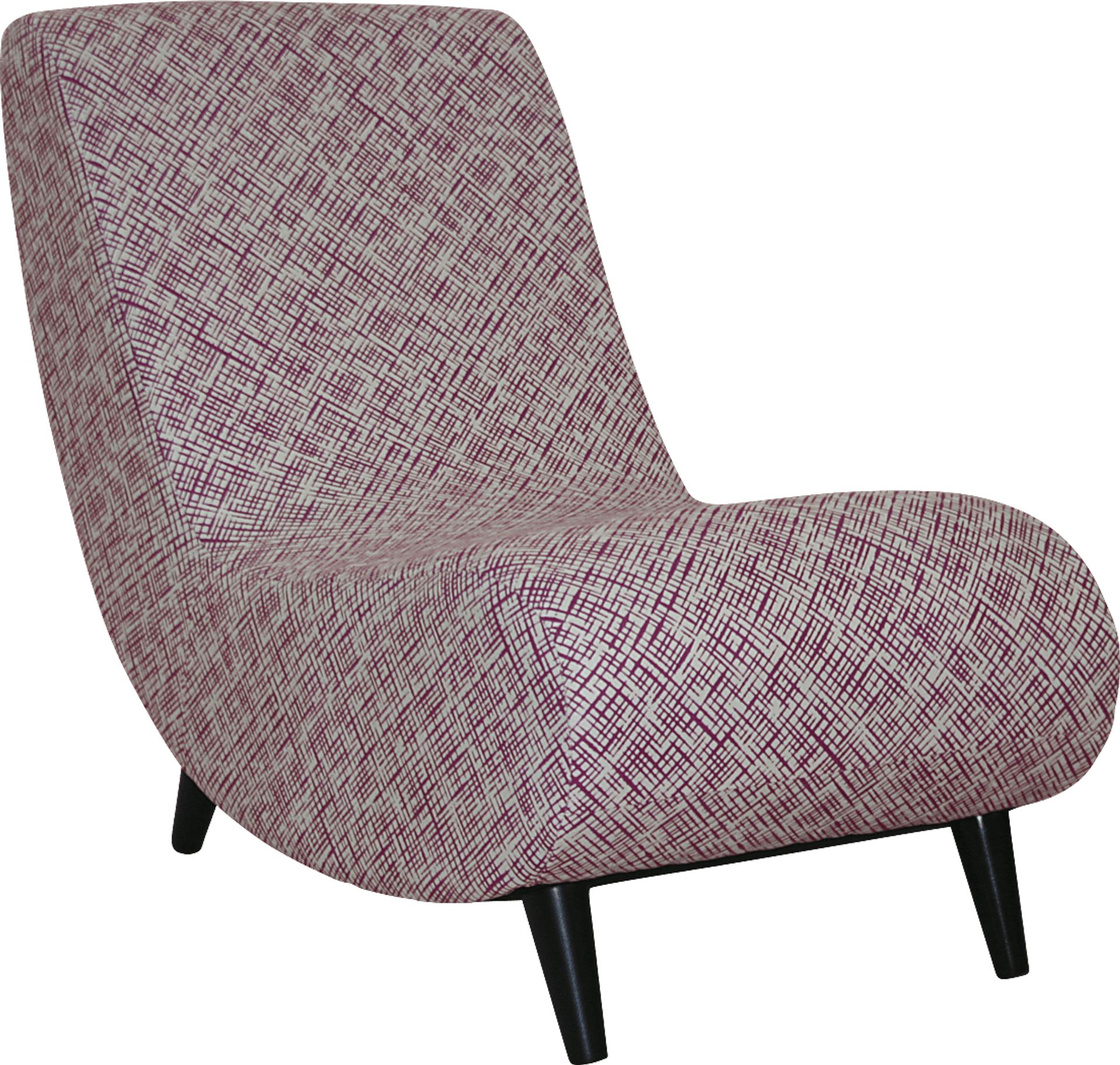 Mostly Mod Fuchsia Lounge Chair - Image 1