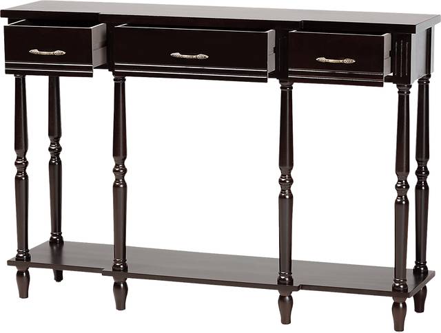 Motlow Dark Brown Sofa Table - Thumbnail - Image 2