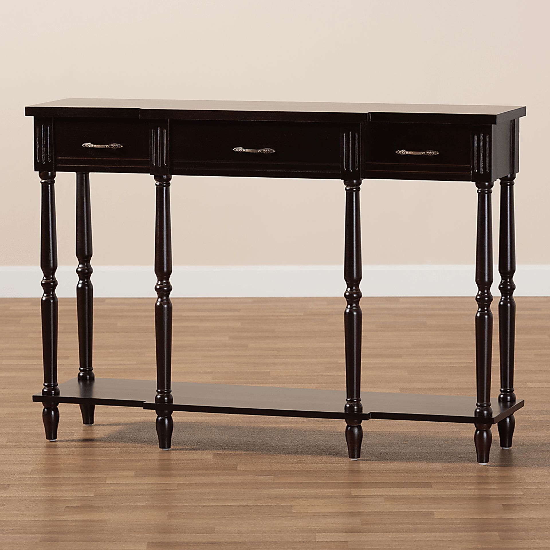 Motlow Dark Brown Sofa Table - Image 8