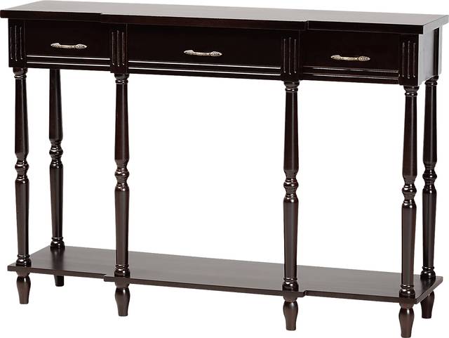 Motlow Dark Brown Sofa Table - Thumbnail - Image 1