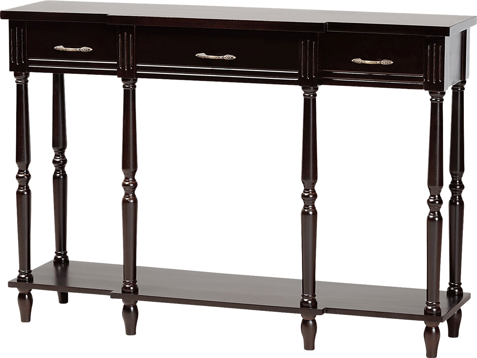 Motlow Dark Brown Sofa Table - Image 1