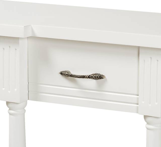 Motlow White Sofa Table - Thumbnail - Image 5