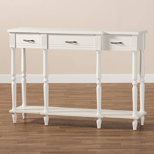 Motlow White Sofa Table - Thumbnail - Image 7