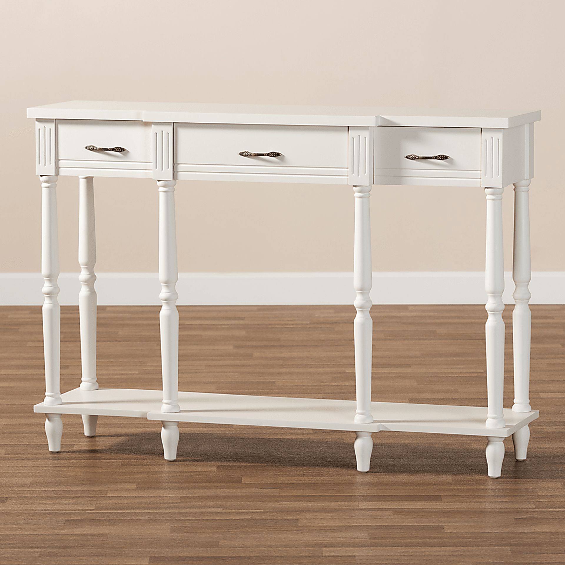 Motlow White Sofa Table - Image 7