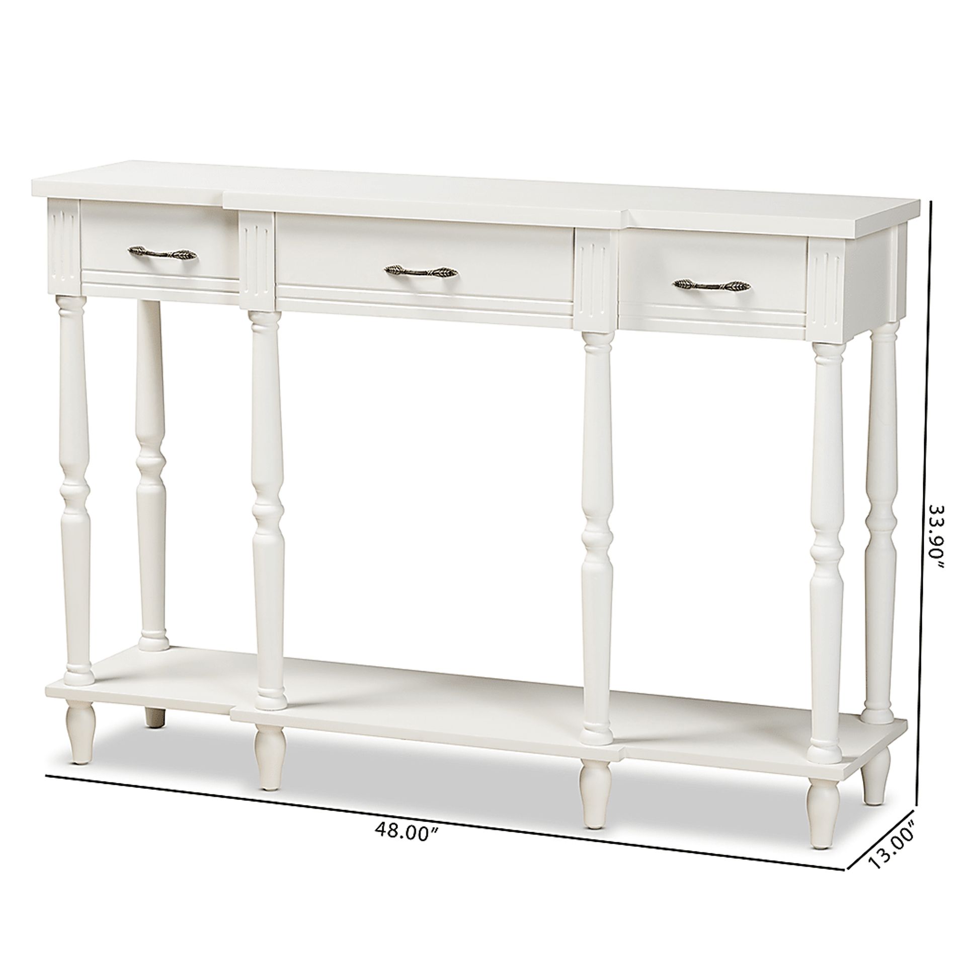 Motlow White Sofa Table - Image 9