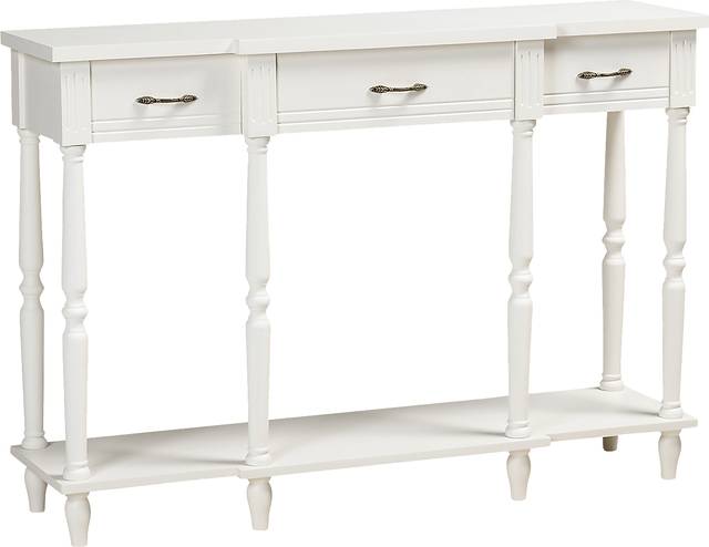 Motlow White Sofa Table - Thumbnail - Image 1