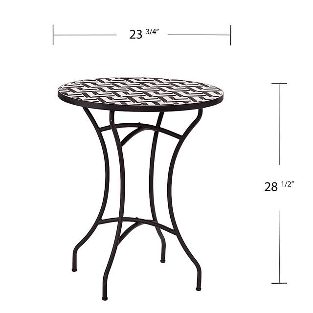 Motsie Black Outdoor End Table - Thumbnail - Image 7