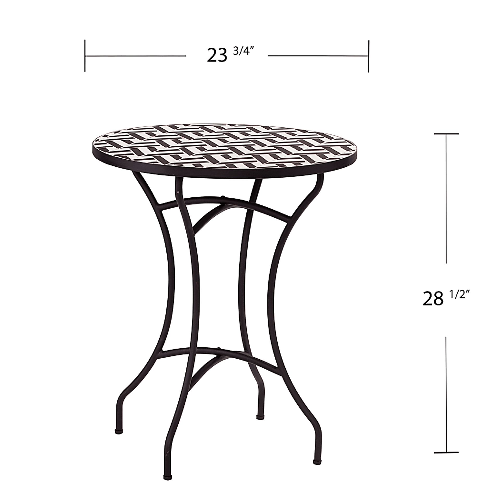 Motsie Black Outdoor End Table - Image 7