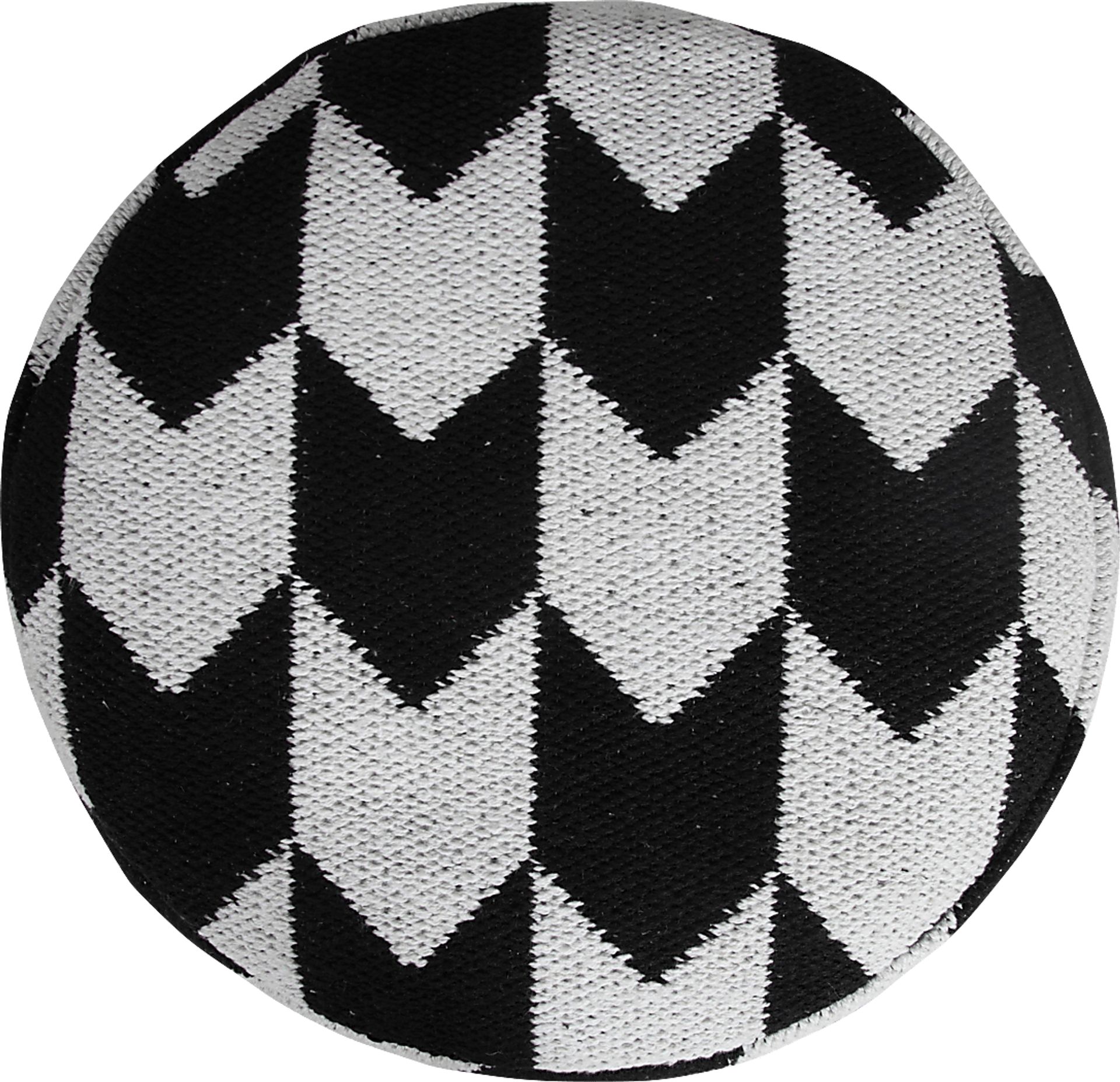 Motyn Black Pouf - Image 5