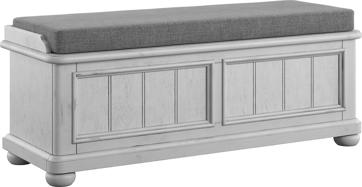 Mouffetard Gray Storage Bench
