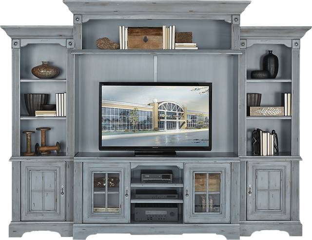 Mountain Bluff Blue 5 Pc Wall Unit - Thumbnail - Image 1