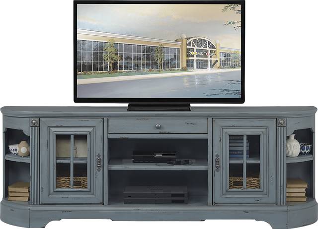 Mountain Bluff II Blue 88 in. Console - Thumbnail - Image 1