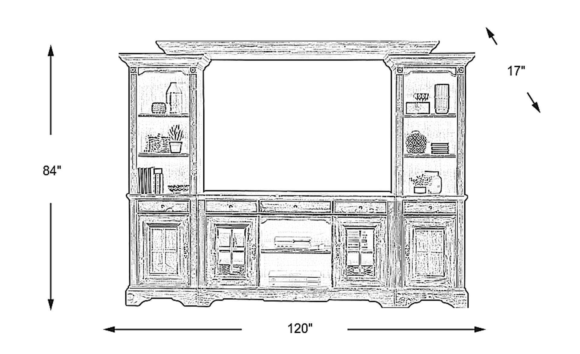 Dimension Image. Please refer to the Dimension Tab on this page for dimension details.