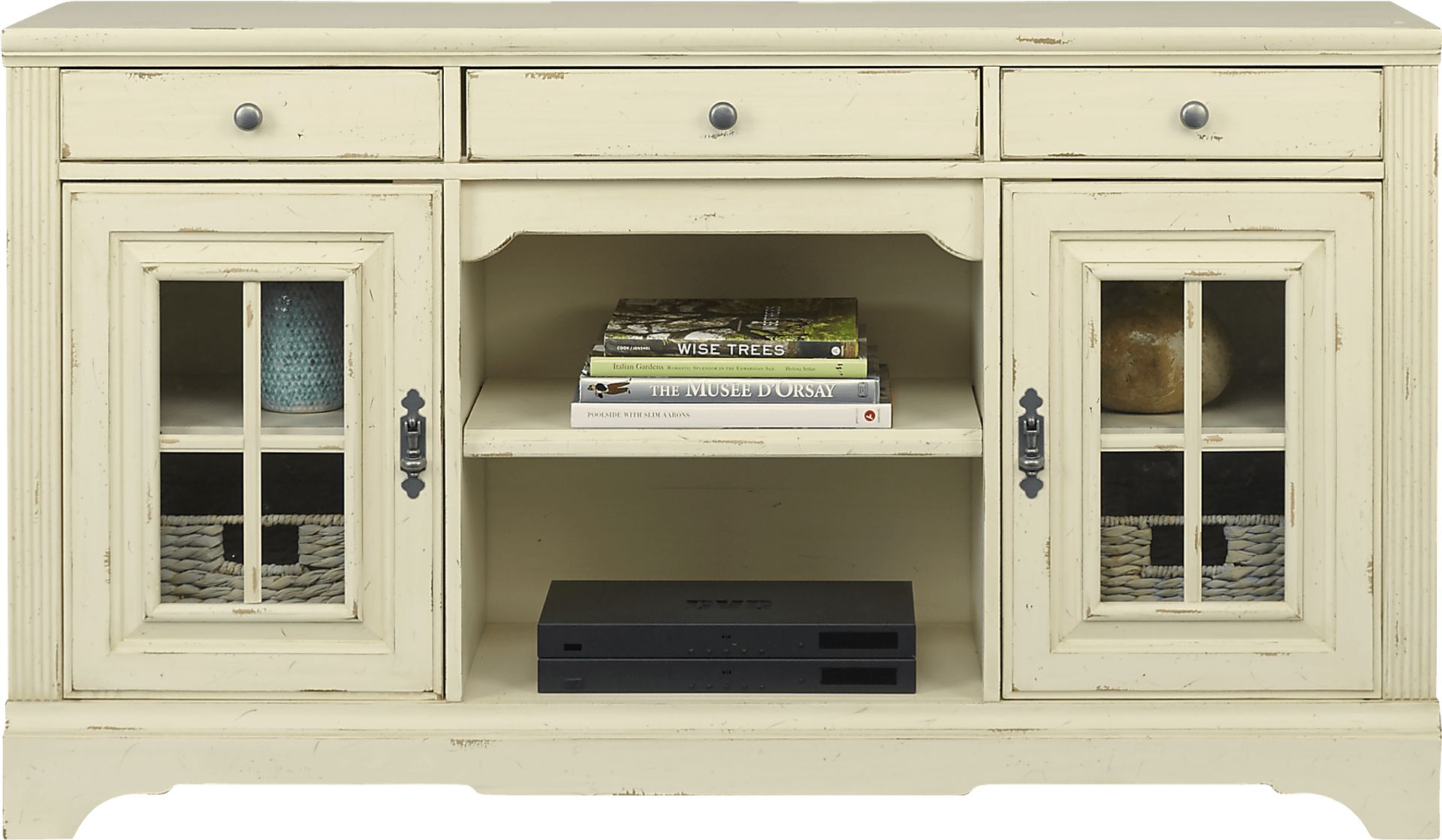 Mountain Bluff II White 64 in. Console - Image 2