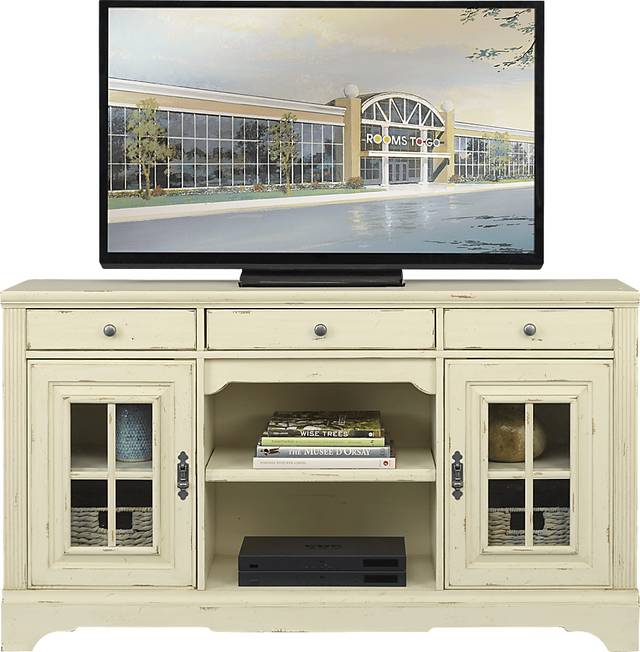 Mountain Bluff II White 64 in. Console - Thumbnail - Image 1