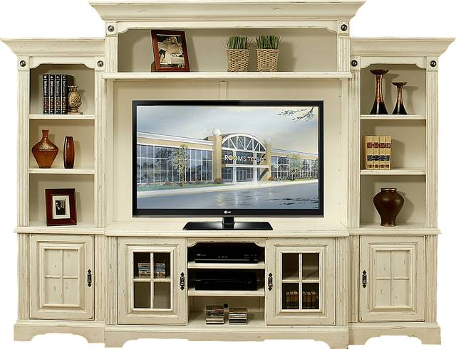 Mountain Bluff White 5 Pc Wall Unit - Thumbnail - Image 1