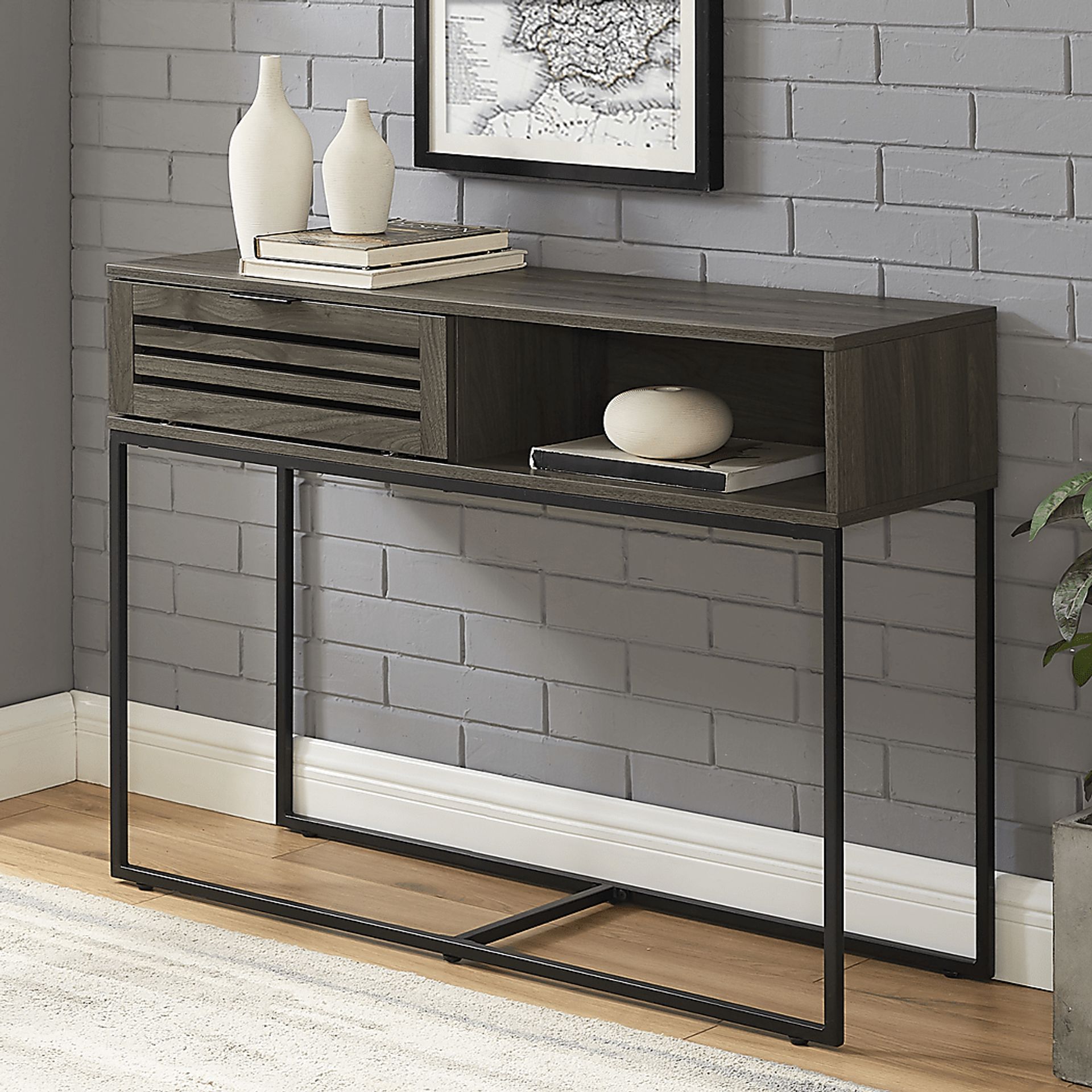 Mountain Brook Gray Sofa Table - Image 4