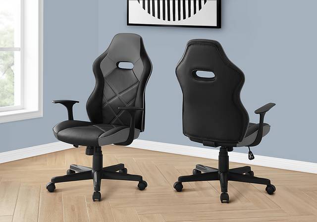 Mourovia Gray Gaming Chair - Thumbnail - Image 2