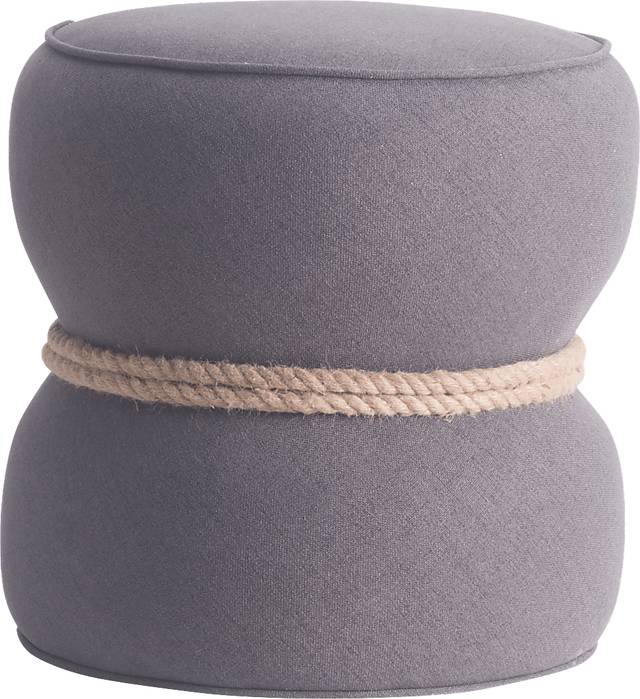Moussey Gray Ottoman - Thumbnail - Image 2