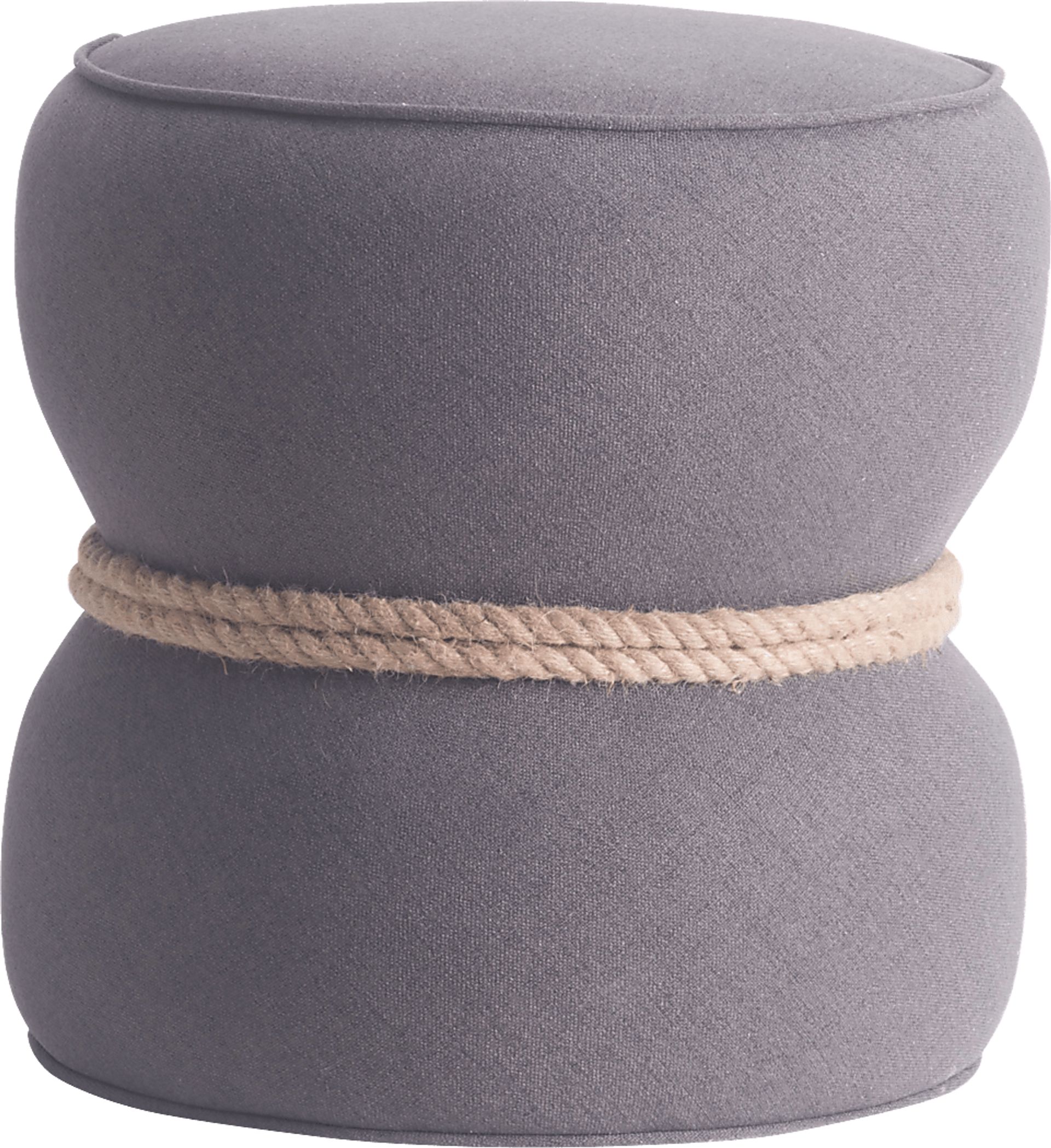 Moussey Gray Ottoman - Image 2