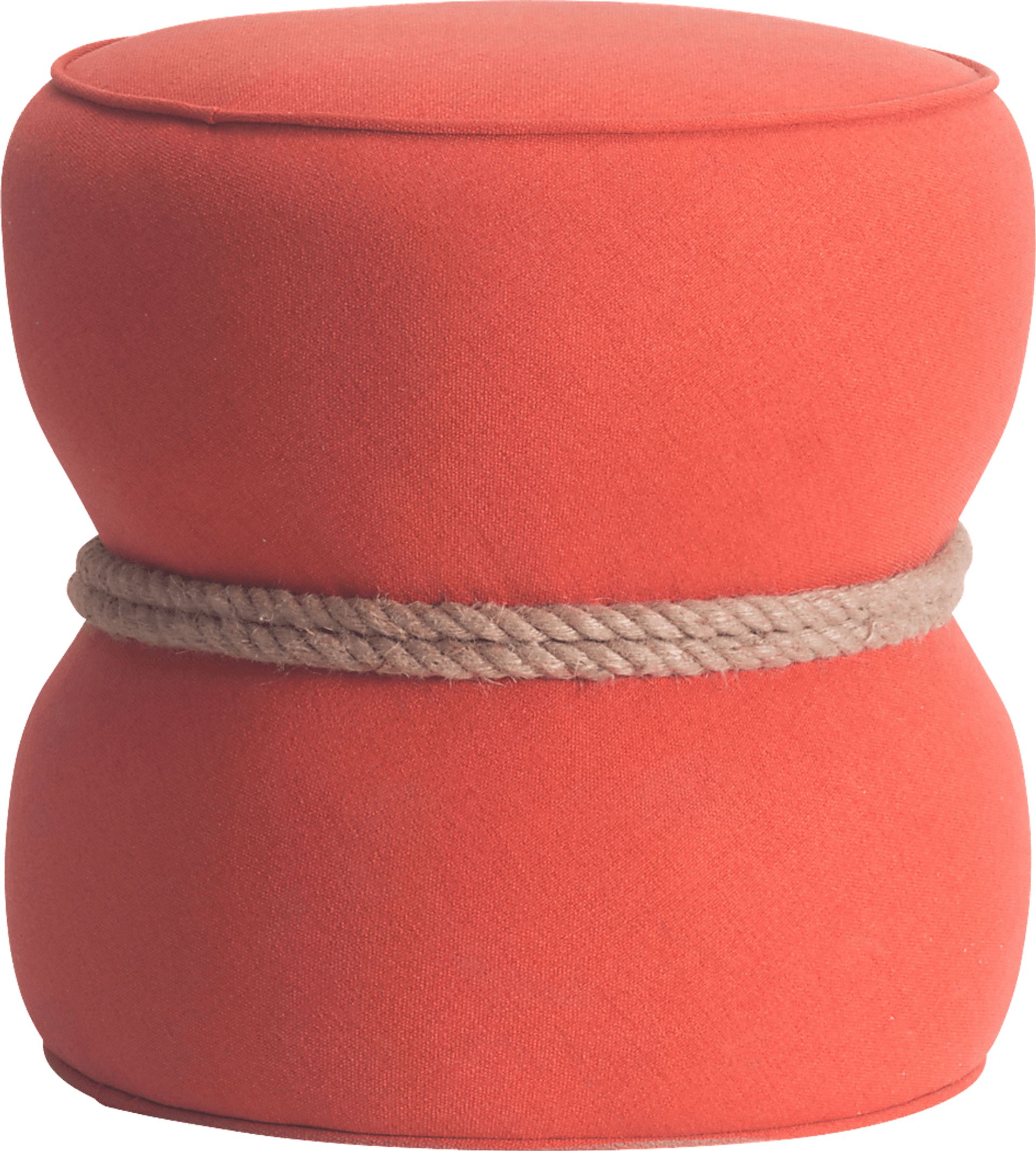 Moussey Orange Ottoman - Image 2