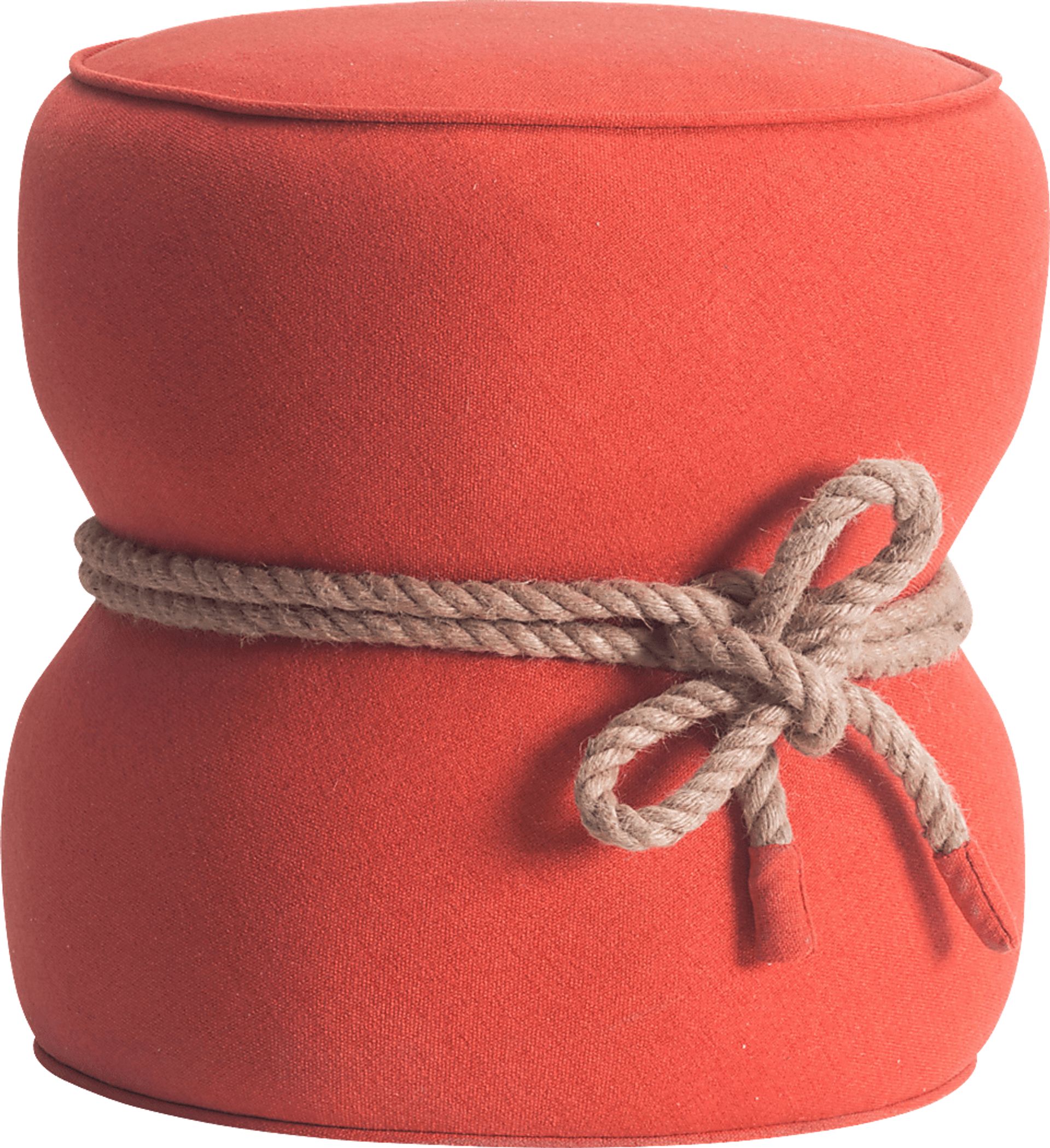 Moussey Orange Ottoman - Image 1