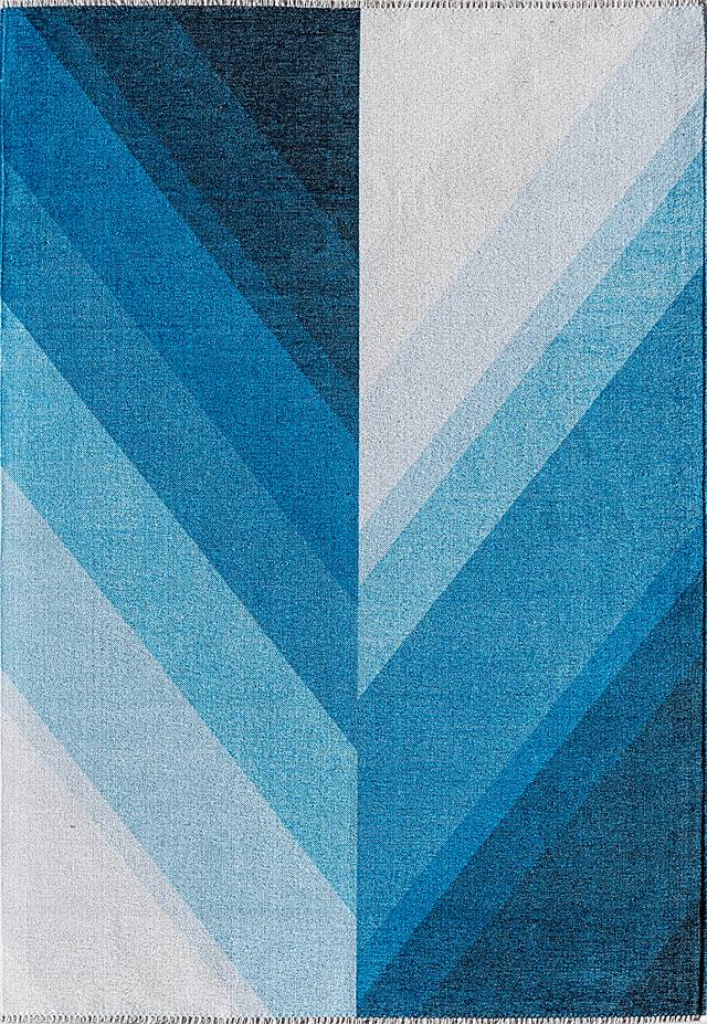 Moyamo Blue 7'10 x 10' Rug - Thumbnail - Image 1