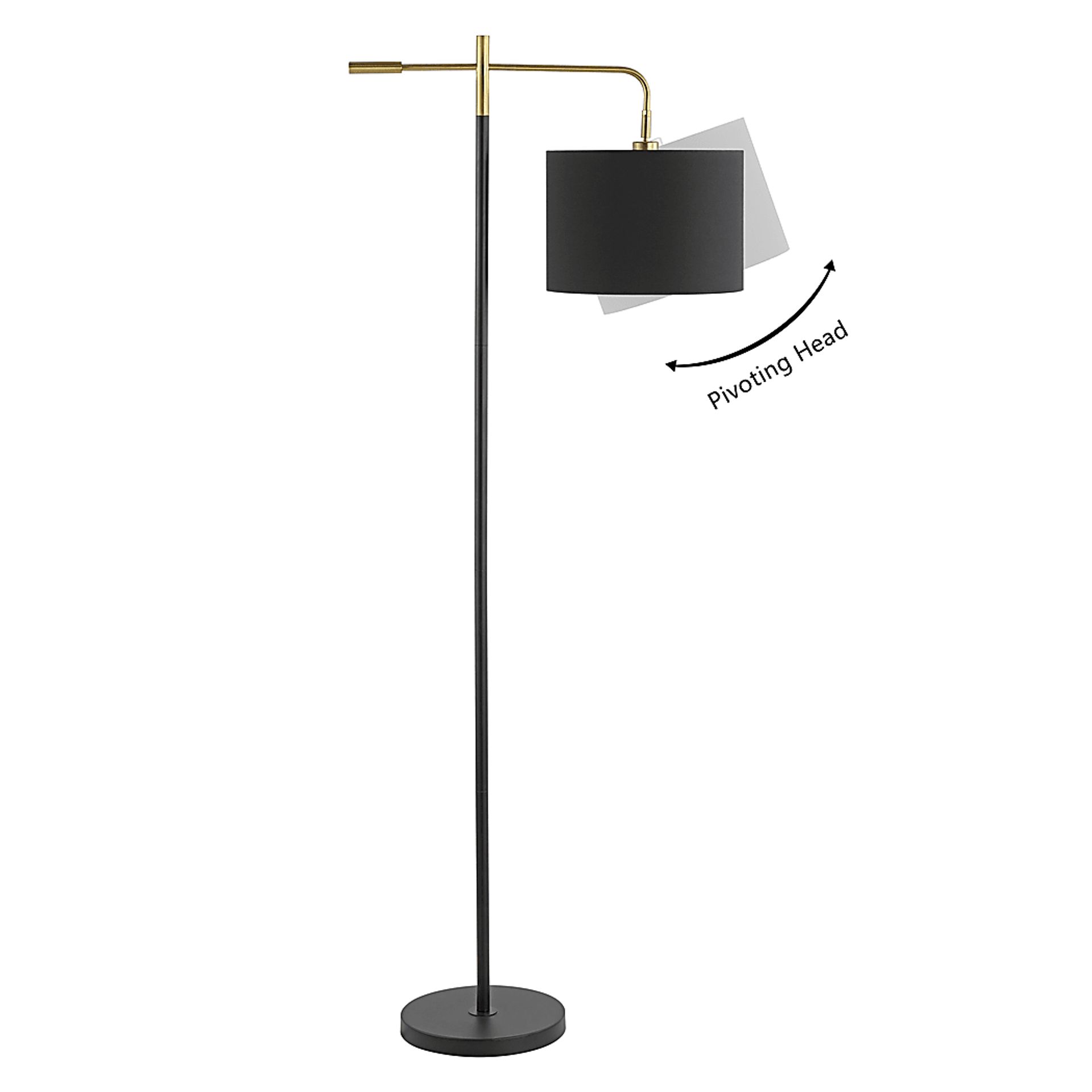 Moyes View Black Floor Lamp - Image 2