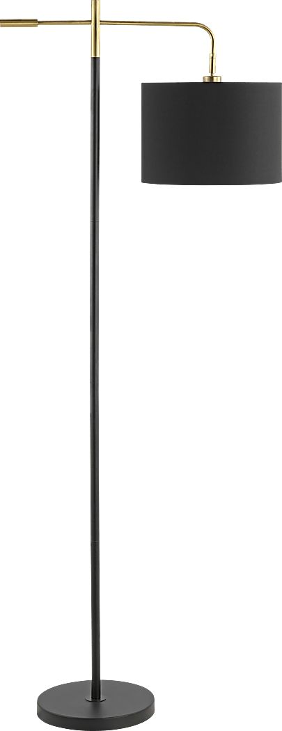 Moyes View Black Floor Lamp