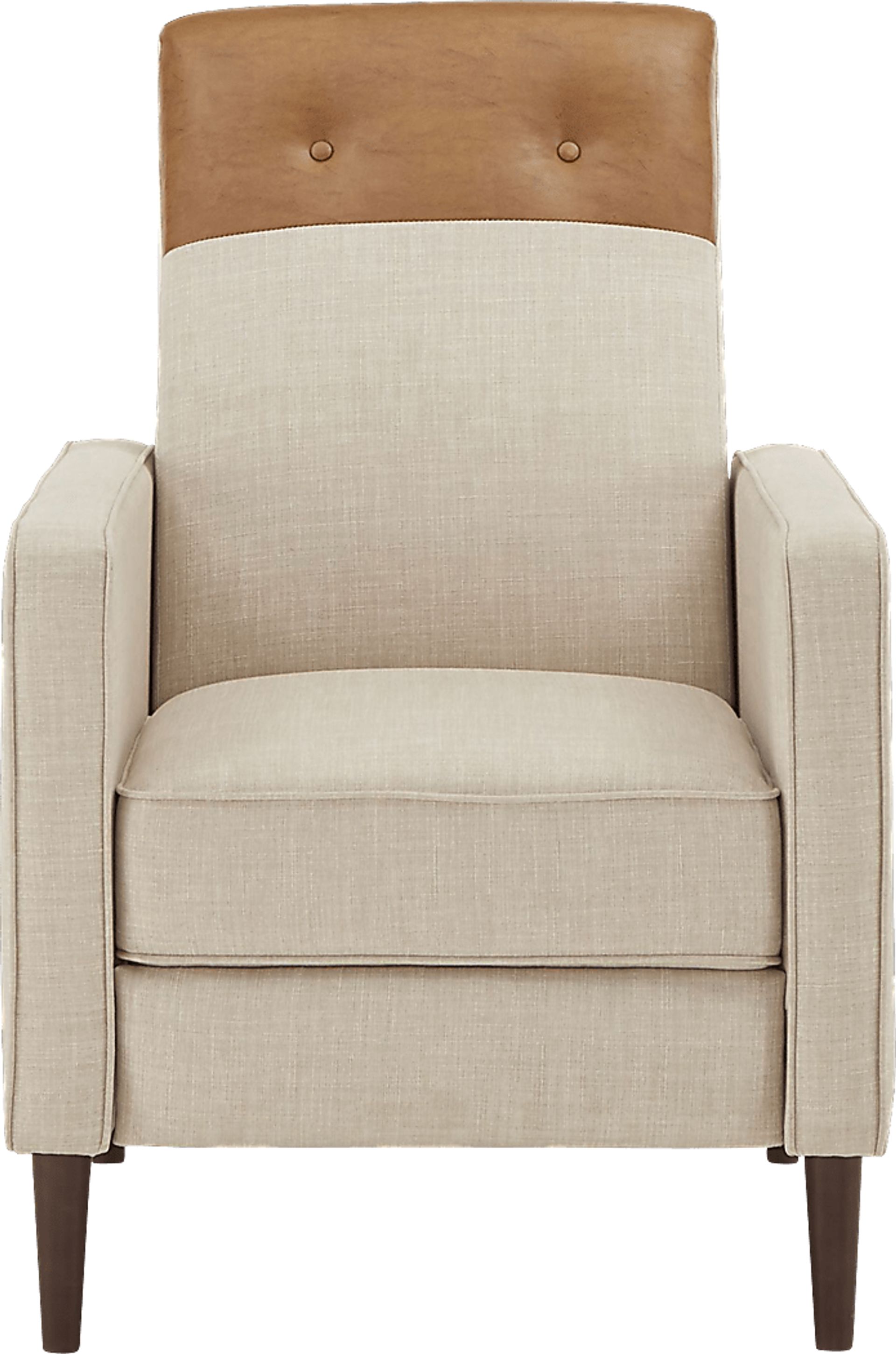 Moylan Beige Pushback Recliner - Image 2