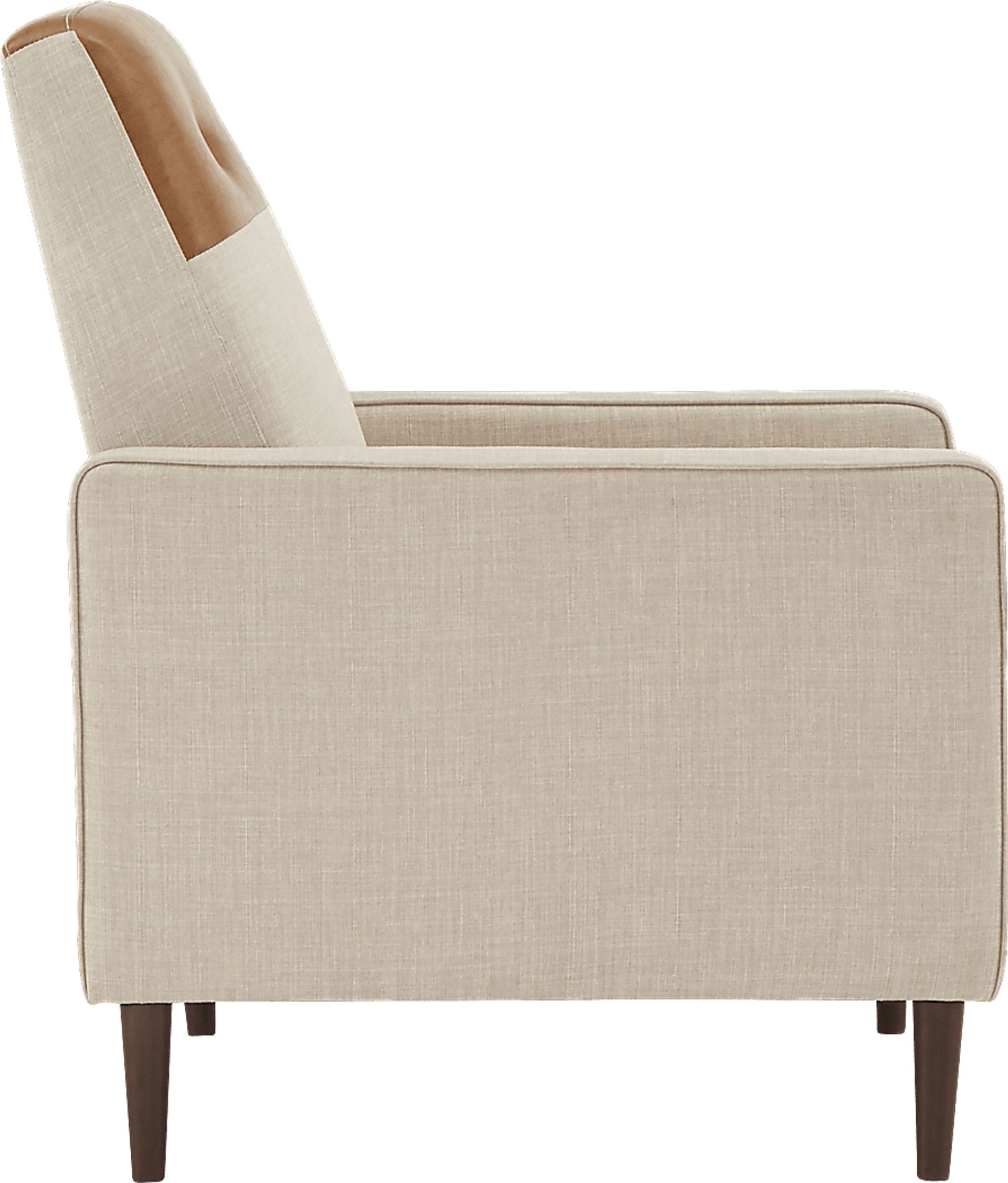 Moylan Beige Pushback Recliner - Image 3
