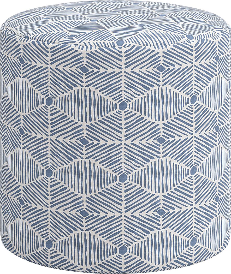 Moyle Blue Ottoman