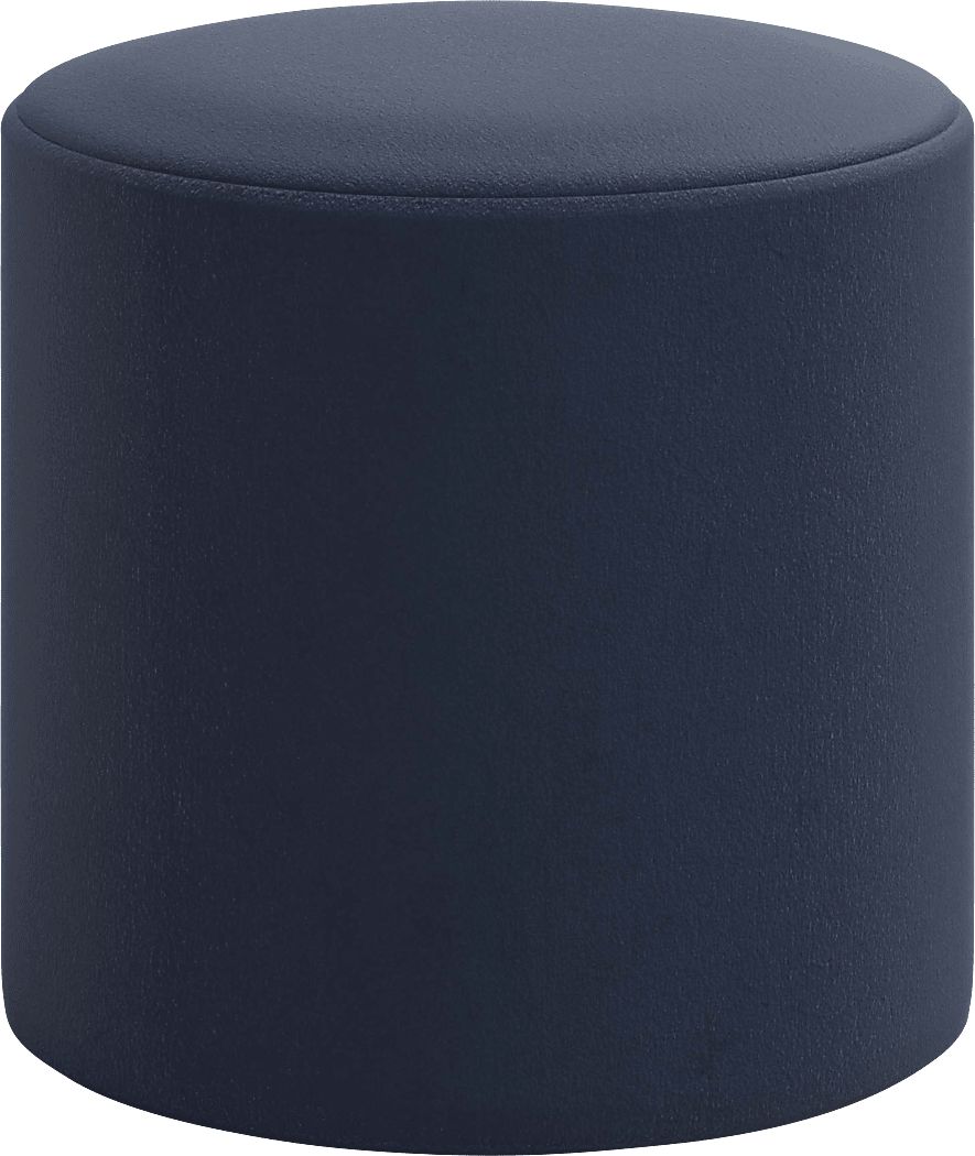 Moyle Dark Blue Ottoman