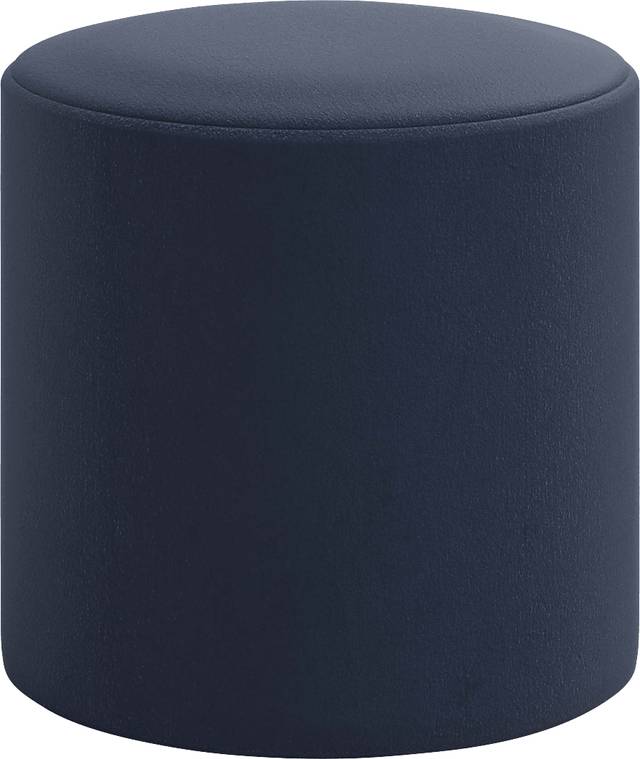 Moyle Dark Blue Ottoman - Thumbnail - Image 1