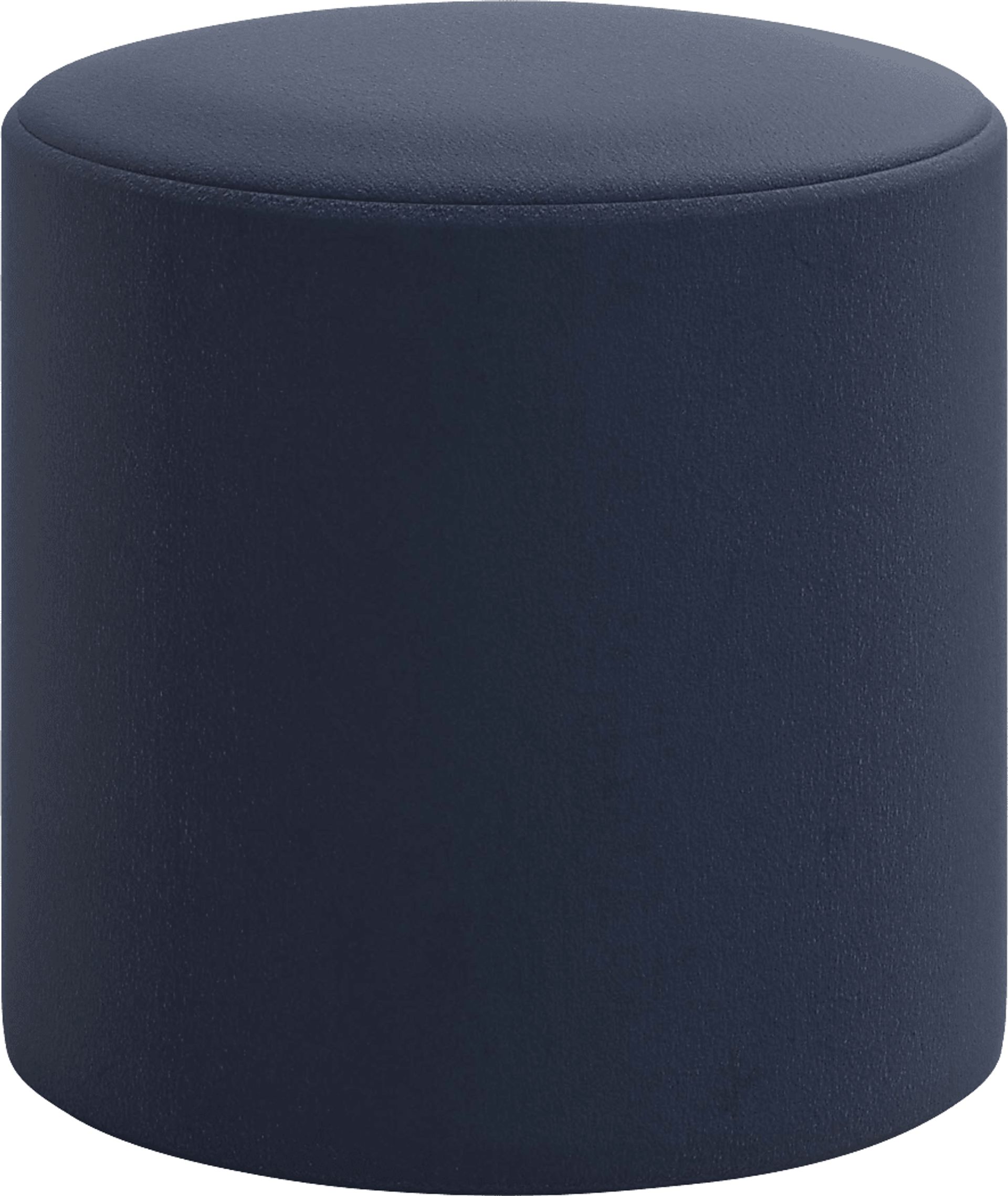Moyle Dark Blue Ottoman - Image 1