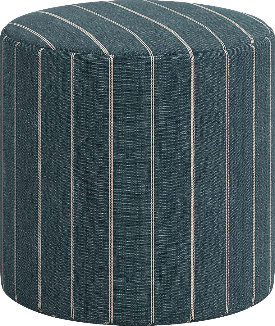 Moyle Dark Blue Ottoman
