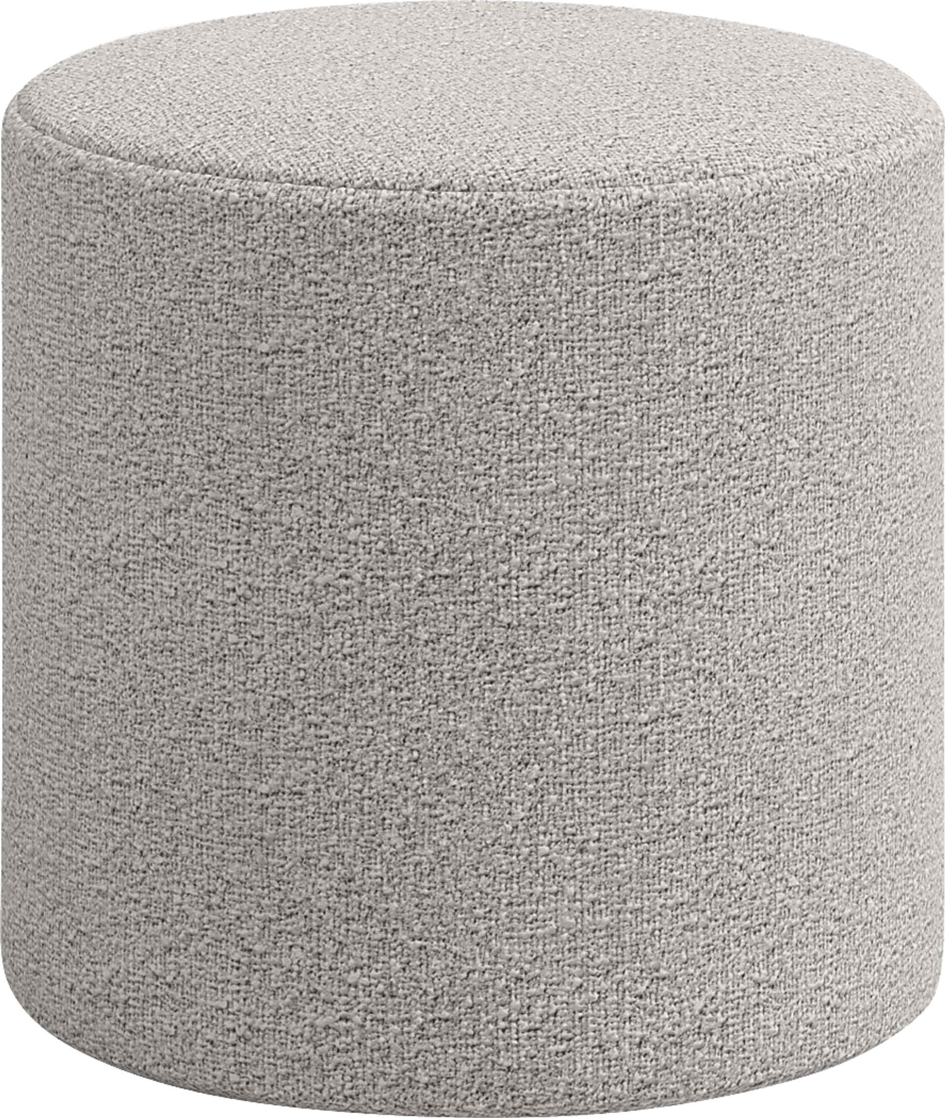 Moyle Gray Ottoman - Image 1