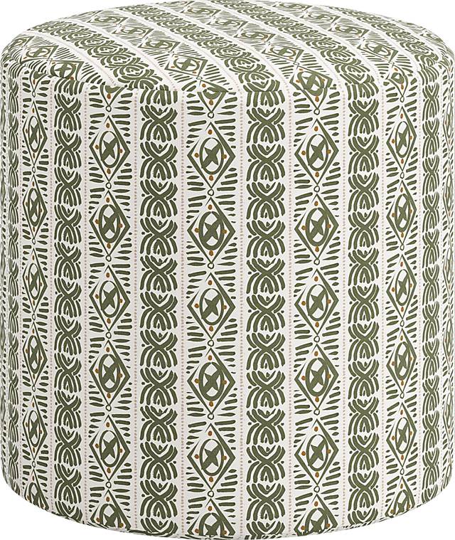 Moyle Green Ottoman - Thumbnail - Image 1
