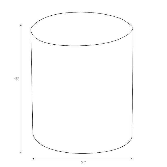 Moyle Red Ottoman - Thumbnail - Image 3