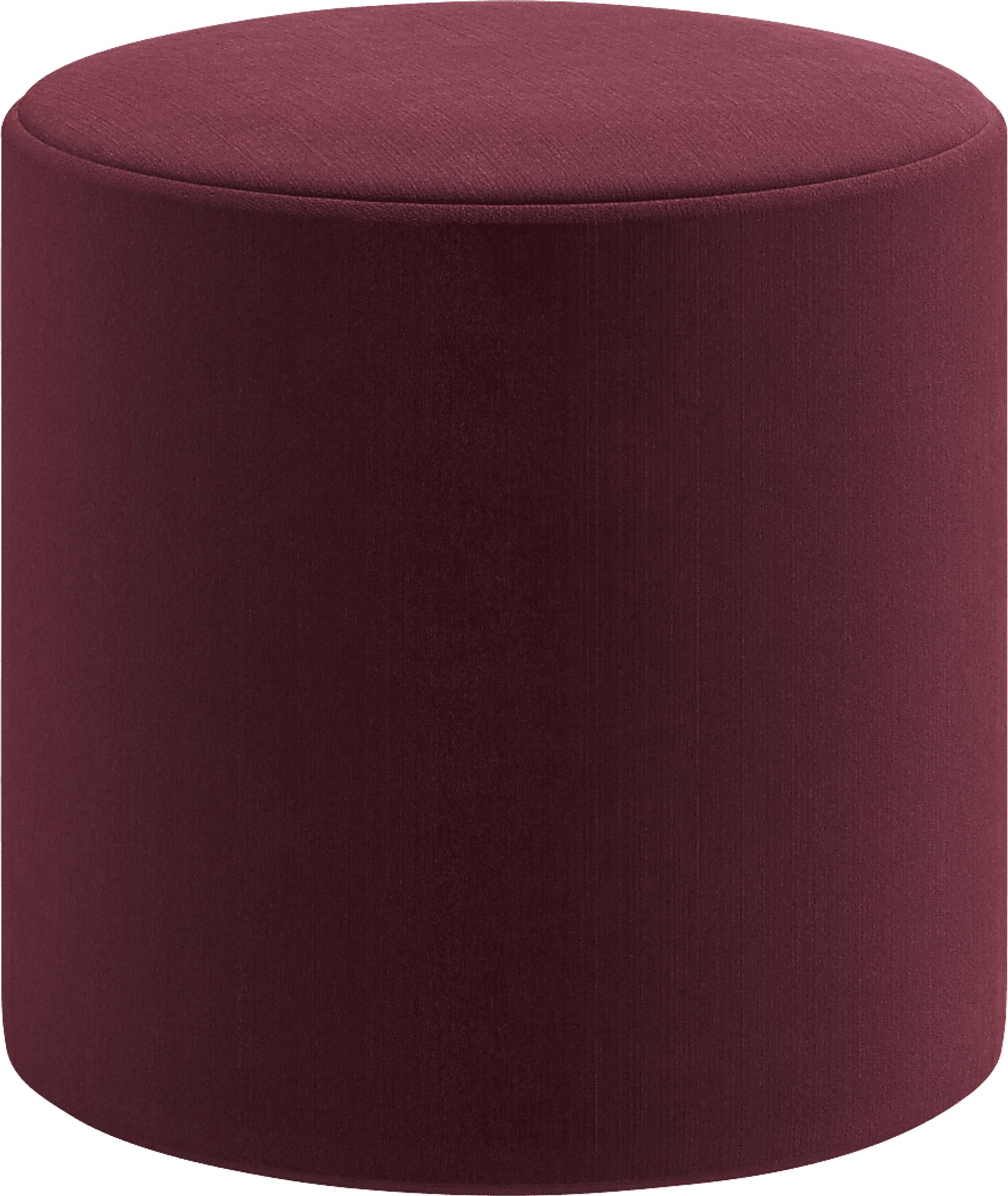 Moyle Red Ottoman - Image 1