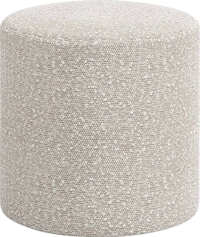 Moyle White Ottoman - Thumbnail - Image 3