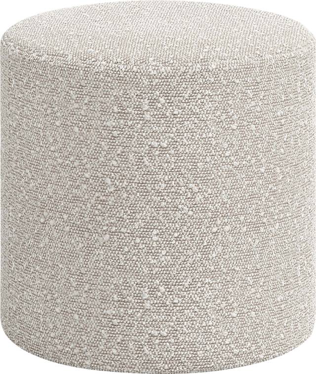 Moyle White Ottoman - Thumbnail - Image 1
