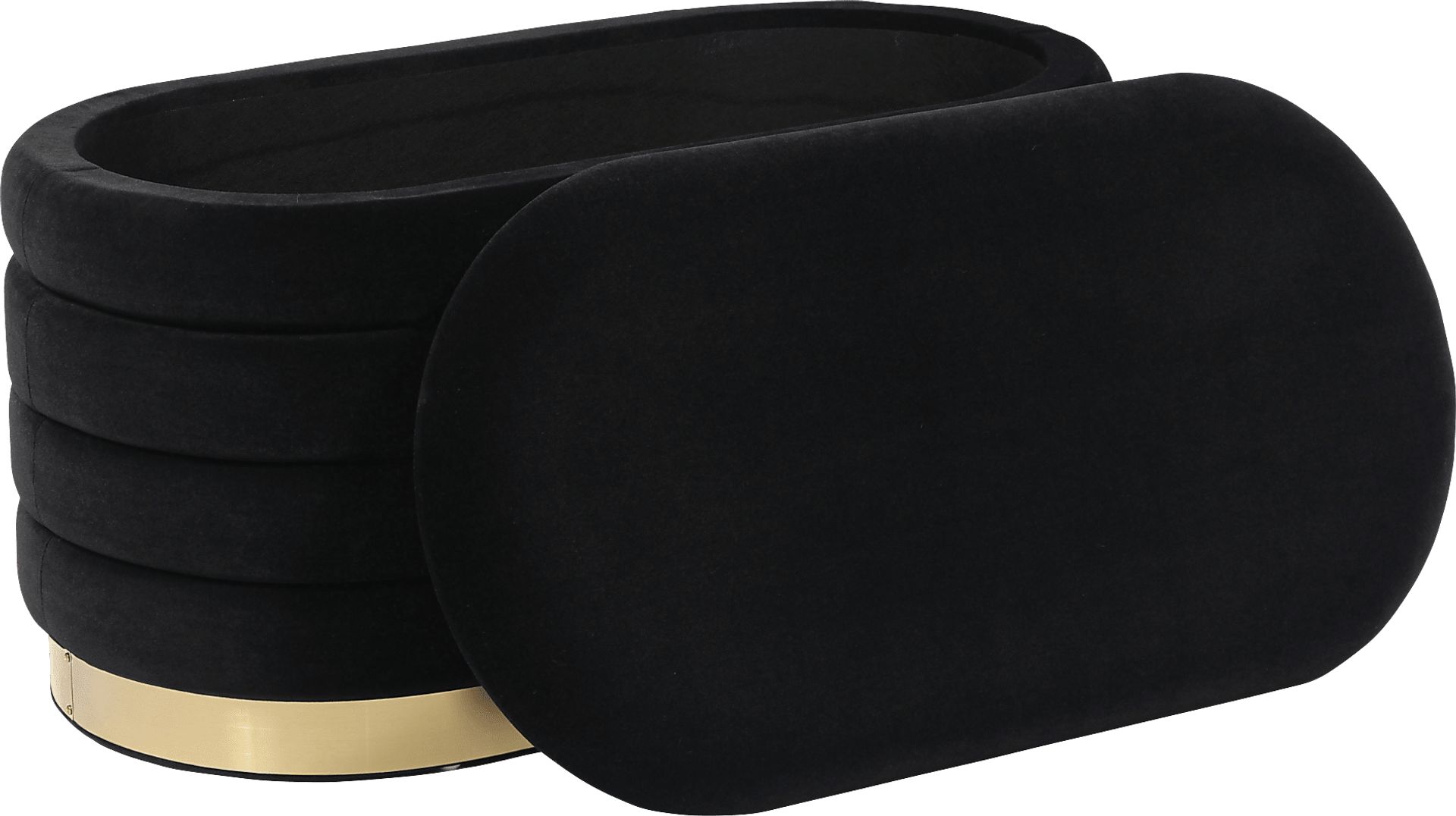 Moyra Black Storage Bench - Image 2