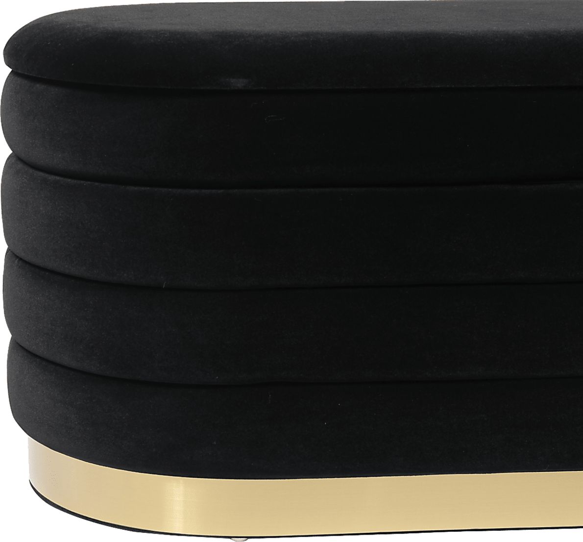 Moyra Black Storage Bench