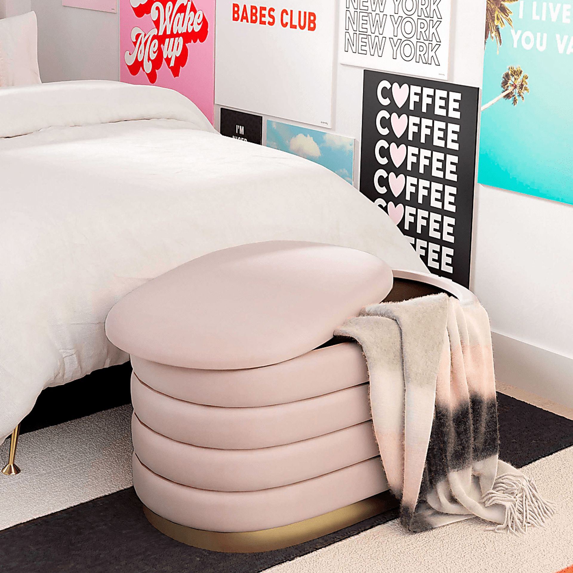 Moyra Blush Storage Bench - Image 7