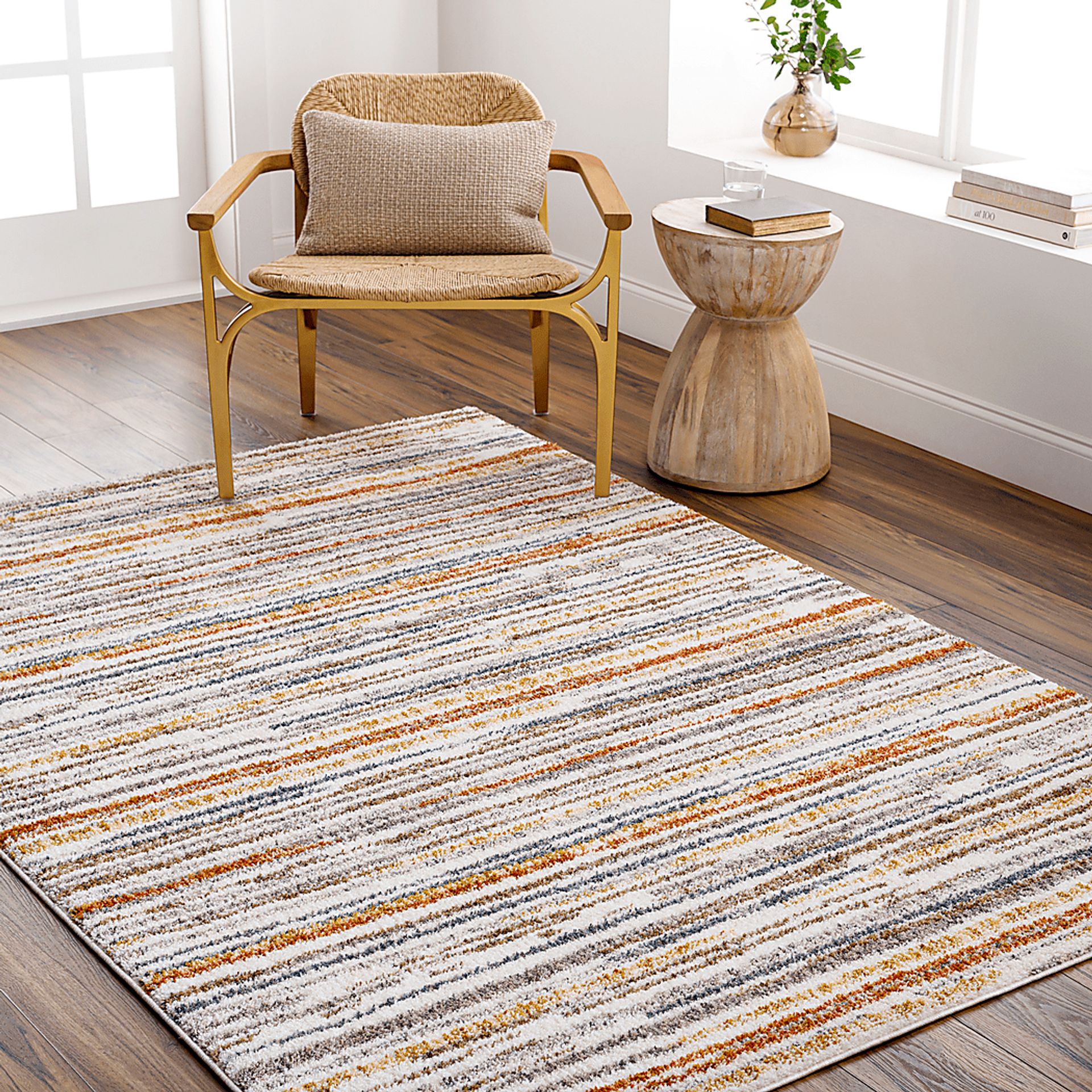 Moza Cream 5'3 x 7' Area Rug - Image 2